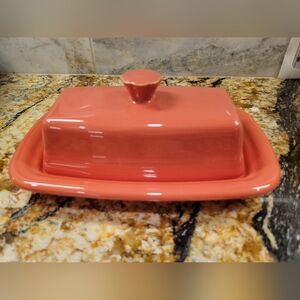 Fiesta Flamingo XL Butter Dish
